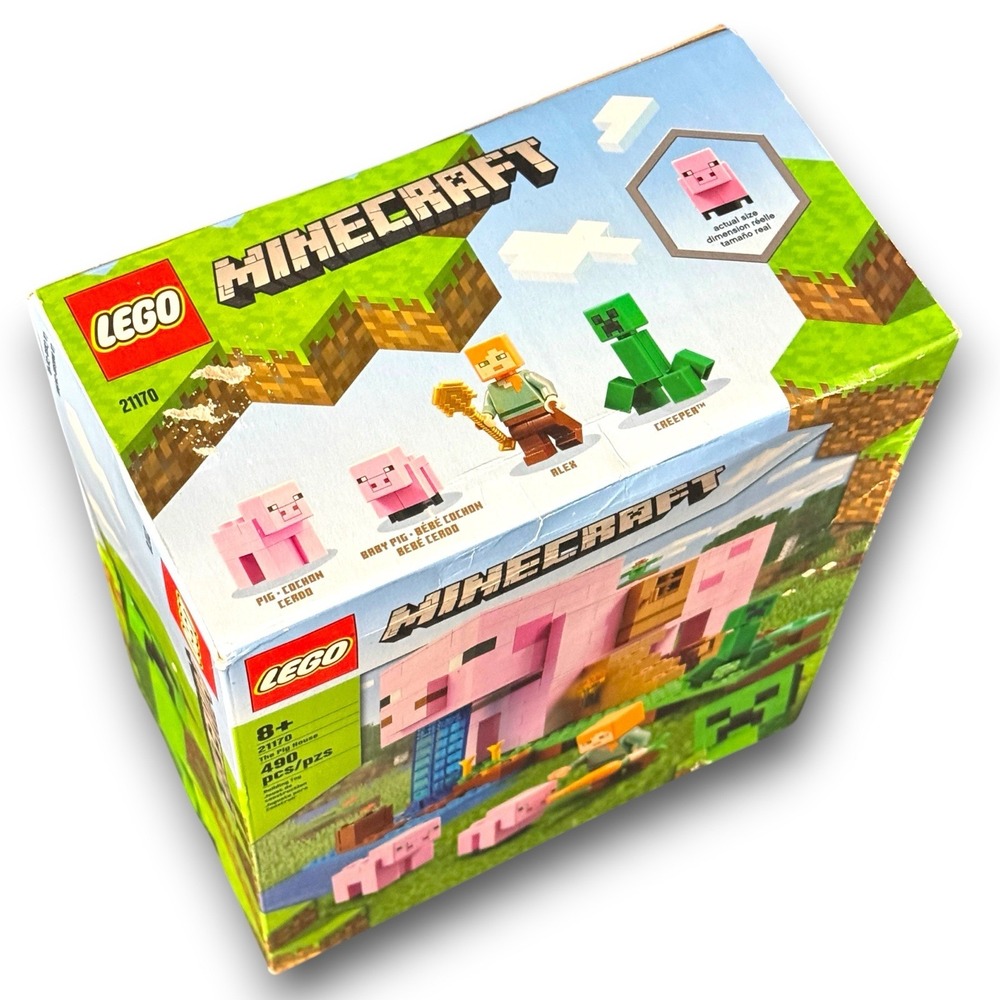 LEGO Minecraft 21170 The Pig House Retired Set New Sealed With Box Damage - Picture 5 of 6